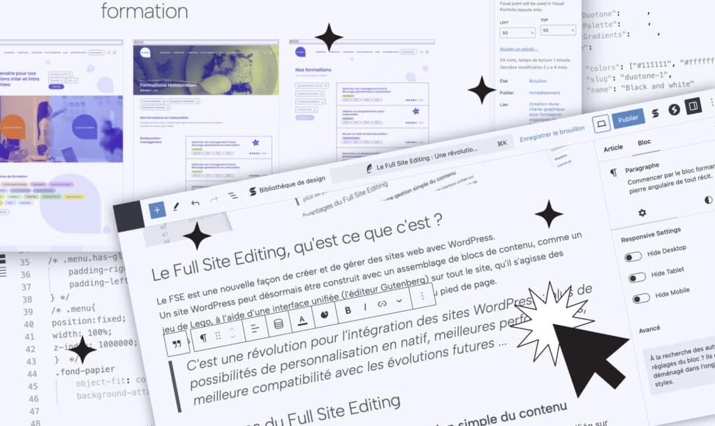 Back-office full site editing